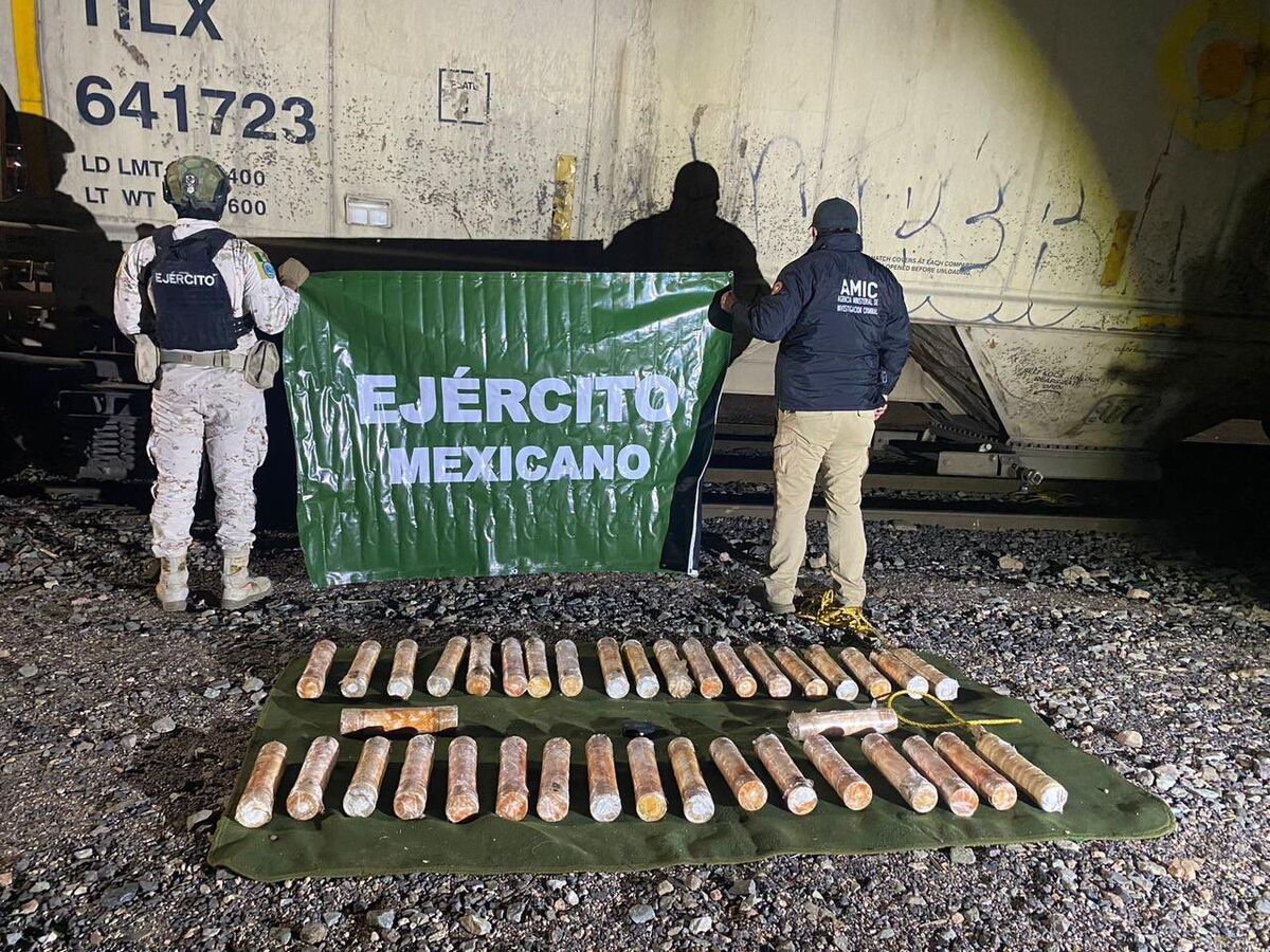 Ferrocarril con GPS transporta droga en Sonora.
