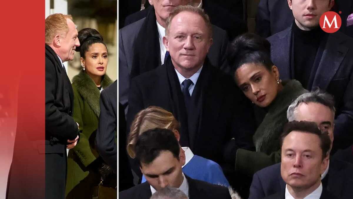 Salma Hayek con su esposo, el magnate francés François-Henri Pinault
