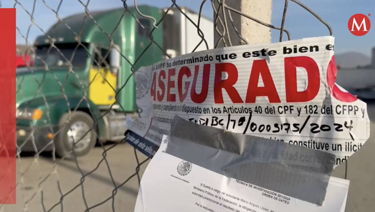 El  tráiler ubicado en una pensión en la ciudad de Tijuana contenía más de 40 mil litros de combustible irregular (Especial)