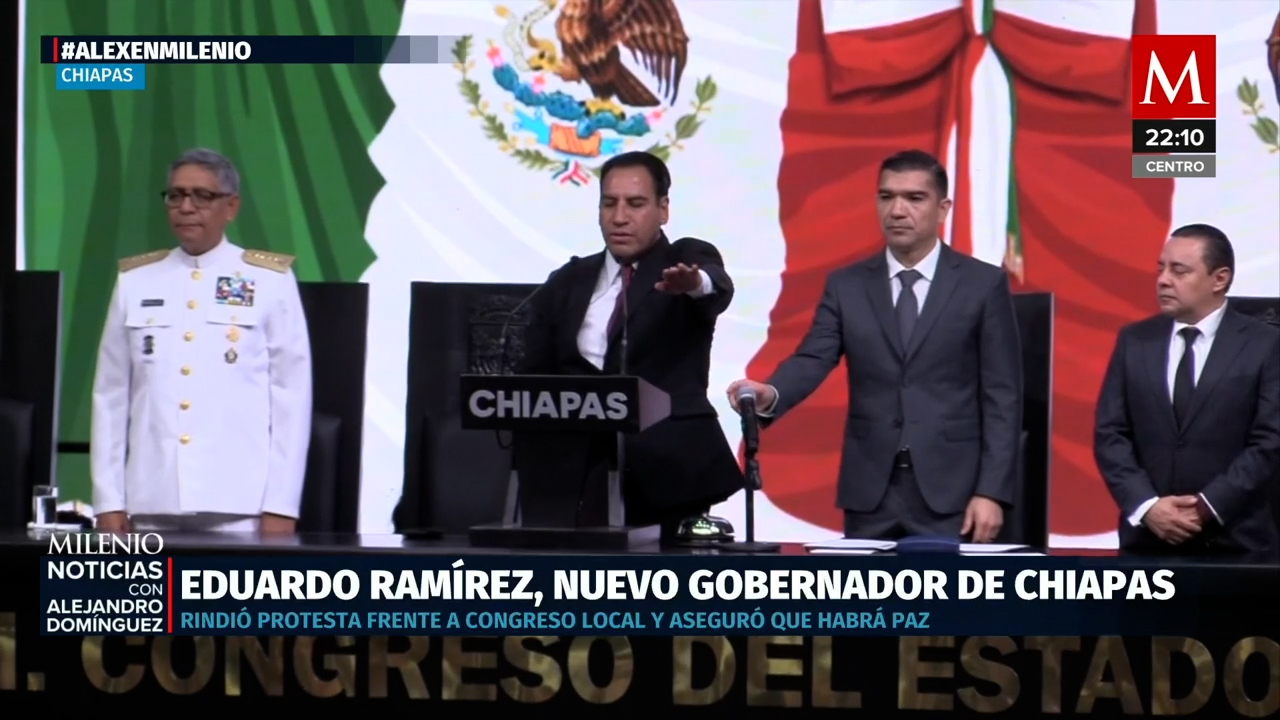 Eduardo Ramírez asume como gobernador de Chiapas y lanza operativo de seguridad