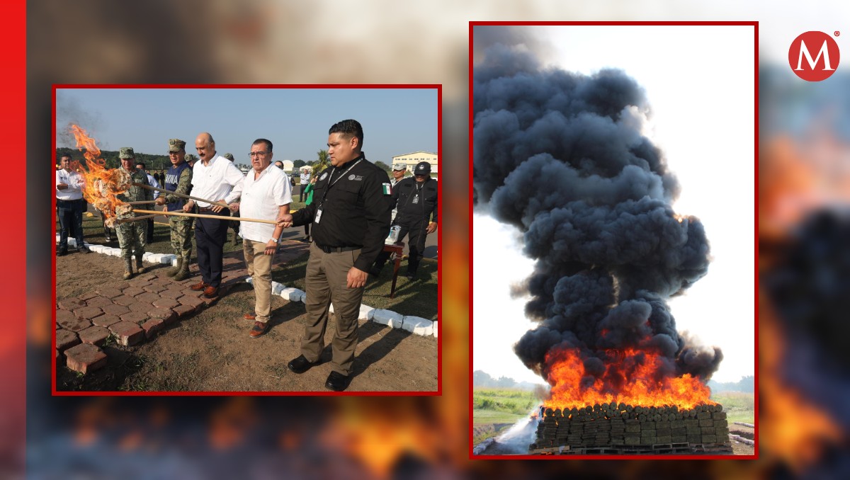 Peritos de la AIC en química forense, fotografía y video supervisaron la incineración. | Especial