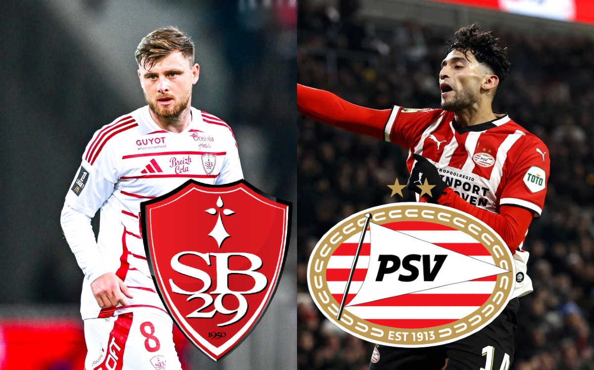 ¿Dónde ver Stade Brest vs PSV? | Horario y canal de Champions League (X @SB29 / AFP)