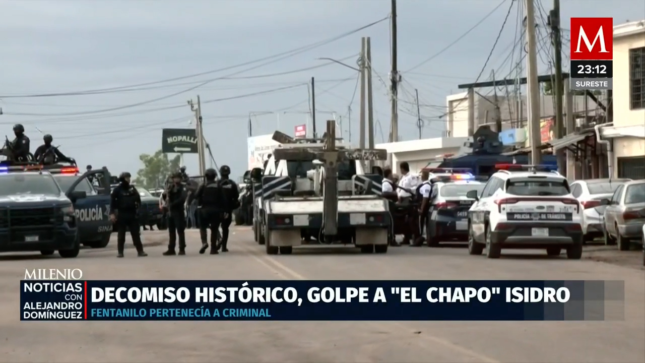 Histórico decomiso de fentanilo en Sinaloa vinculado al cártel de Guasave