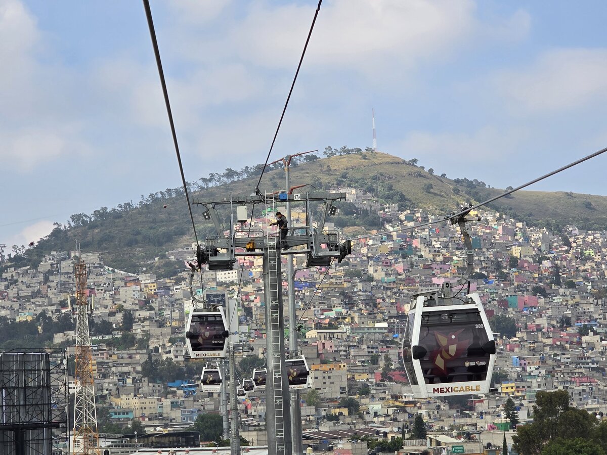 Cablebus y Mexicable se transportan anualmente 46.2 millones de personas.