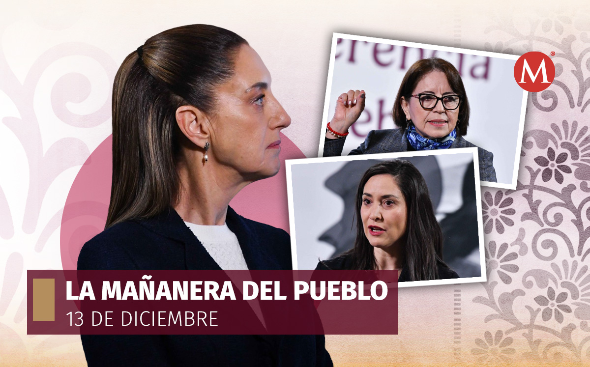 Claudia Sheinbaum en La Mañanera del Pueblo hoy 13 de diciembre | Fotos: Cuartoscuro