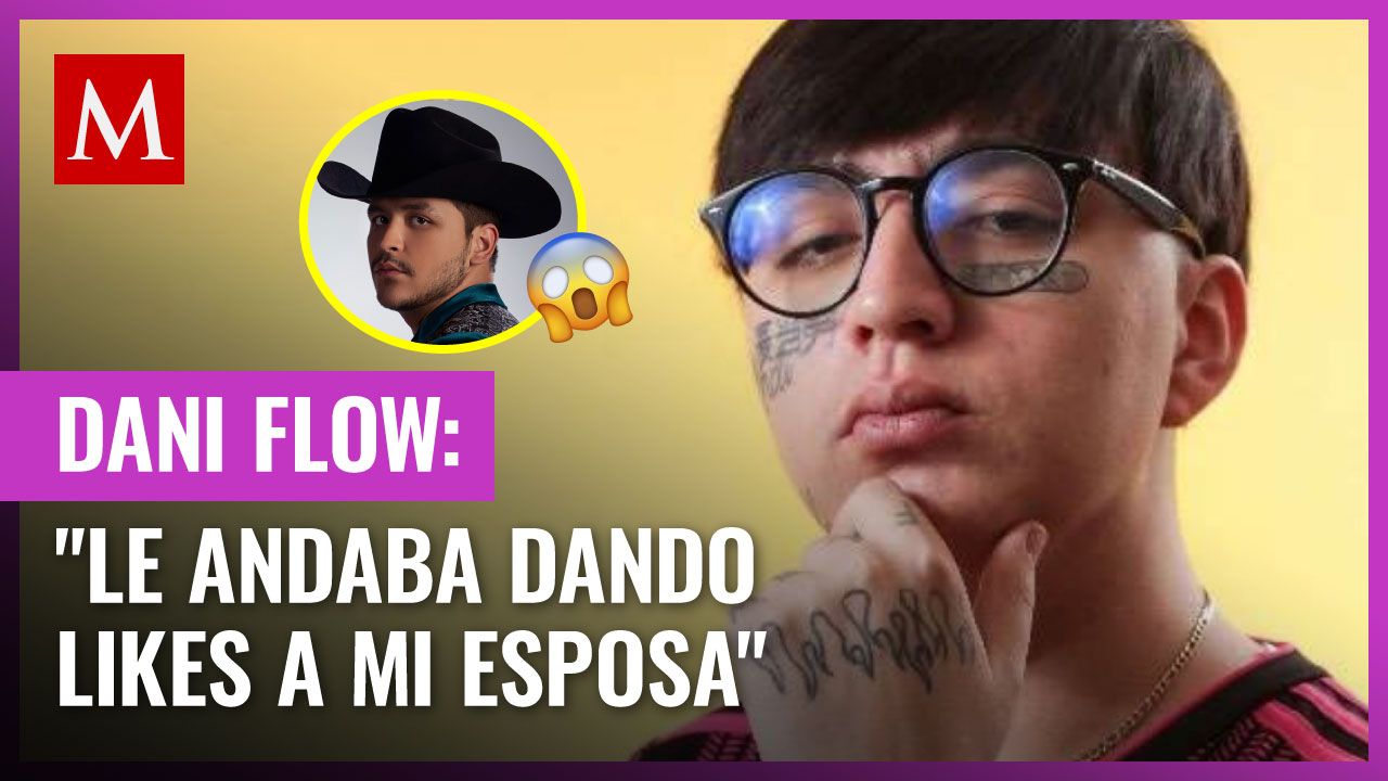 Dani Flow acusa a Nodal de coquetearle a su esposa