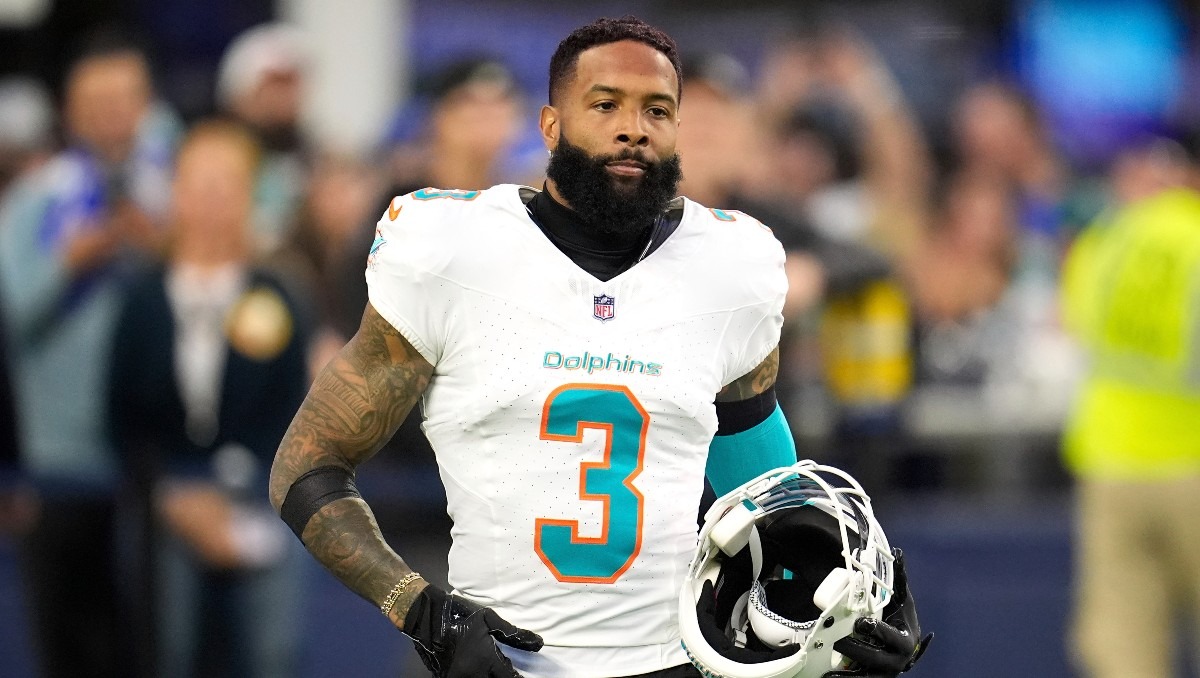 Odell Beckham Jr. es cortado por los Miami Dolphins  antes de terminar la temporada (AP)