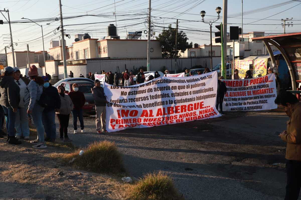 Protestan nuevamente contra albergue para niños migrantes. (Jorge Sánchez)