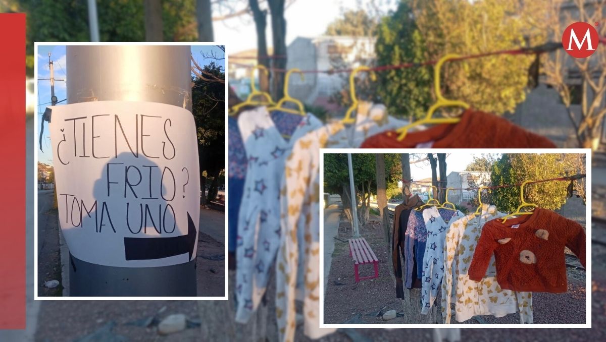 Policía Municipal donó ropa de frío para las personas que lo necesitan. | Especial