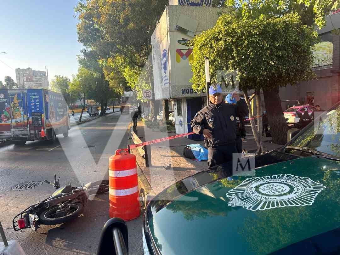 El sitio fue resguardado por elementos de la SSC. | Foto: Jorge Becerril