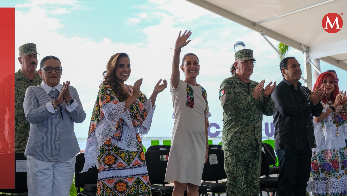 Claudia Sheinbaum agradeció particularmente a los trabajadores del Tren Maya. | Especial