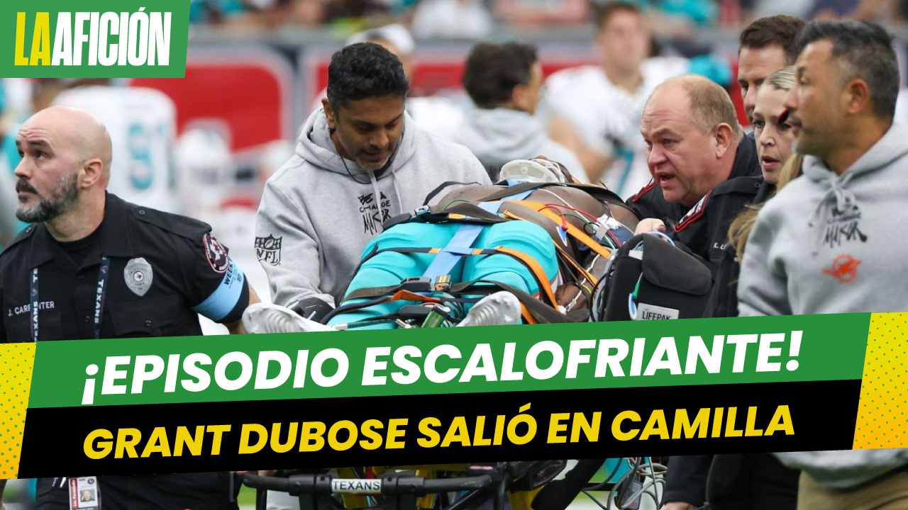 Grant DuBose termina en el hospital tras sufrir conmoción cerebral en el Dolphins contra Texans