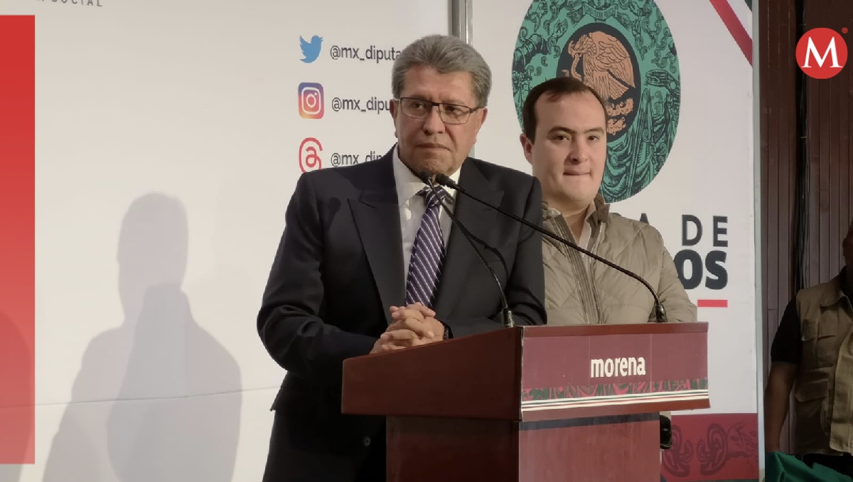 El diputado Ricardo Monreal en una conferencia de prensa ante los medios de comunicación. | Fernando Damián