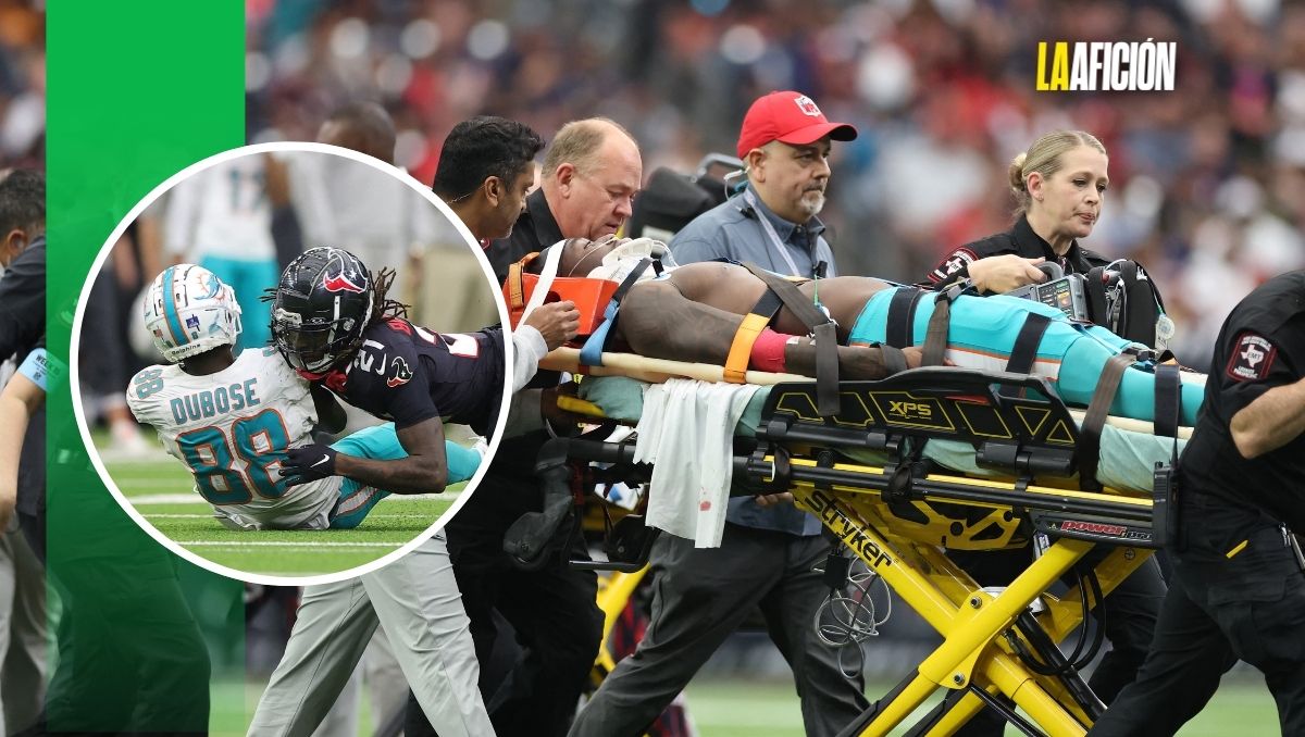 Grant DuBose, de Dolphins, tiene movimiento en extremidades después de conmoción cerebral (AFP / Reuters)