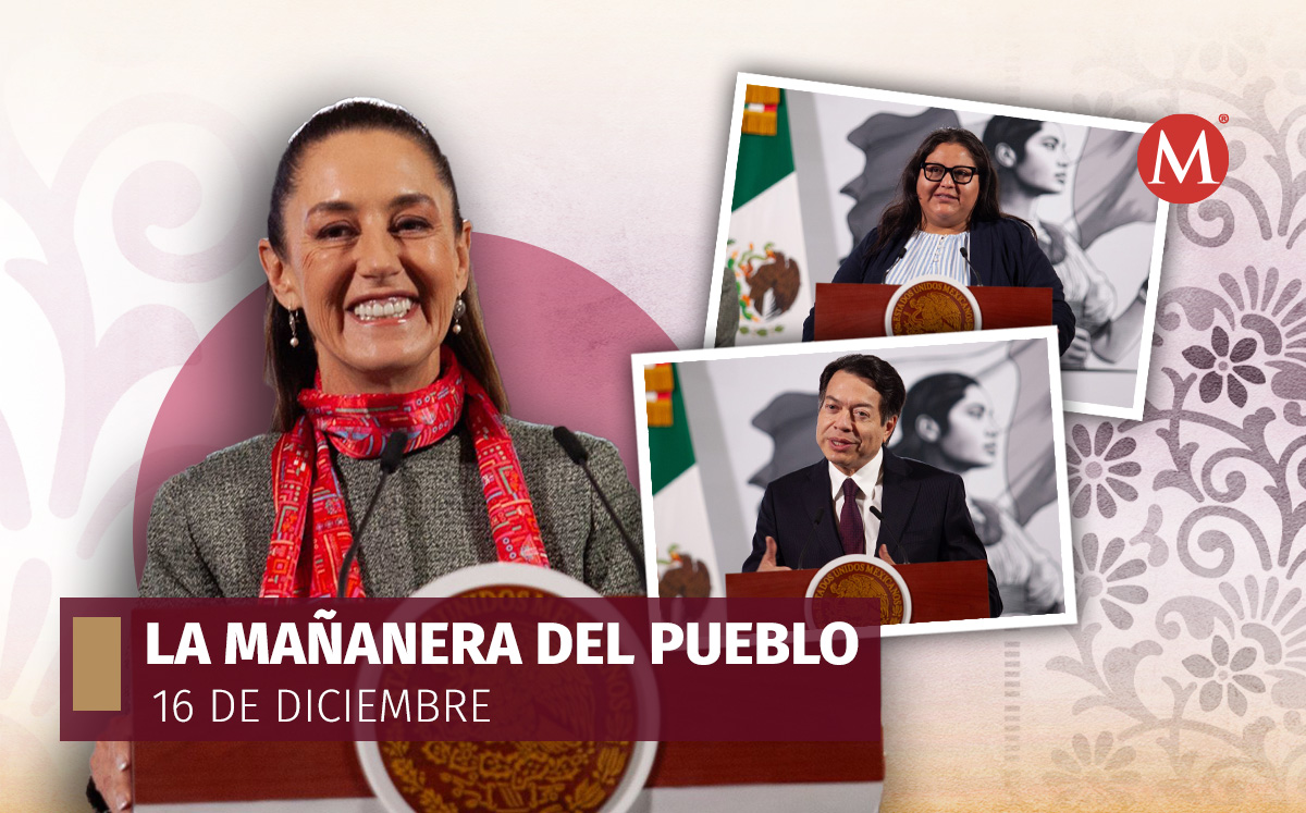 La presidenta Claudia Sheinbaum en La Mañanera del Pueblo desde Palacio Nacional. | Cuartoscuro
