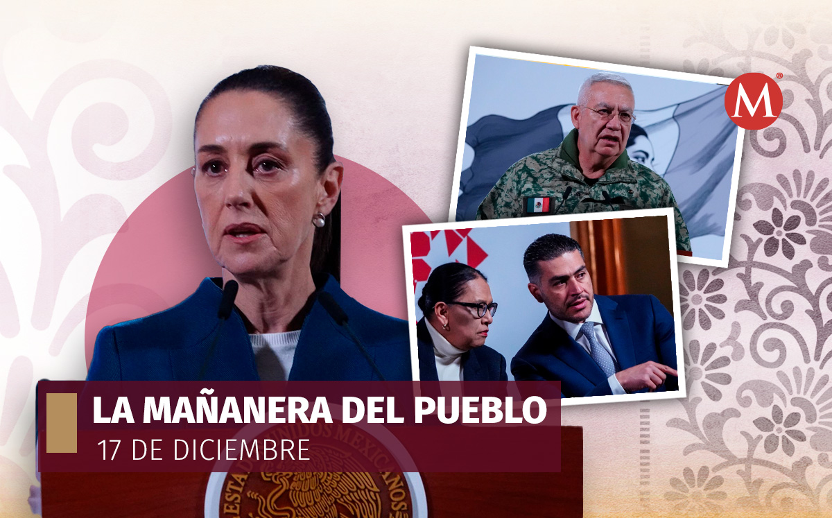 Conferencia mañanera del 17 de diciembre de la presidenta Claudia Sheinbaum en Palacio Nacional. | Cuartoscuro