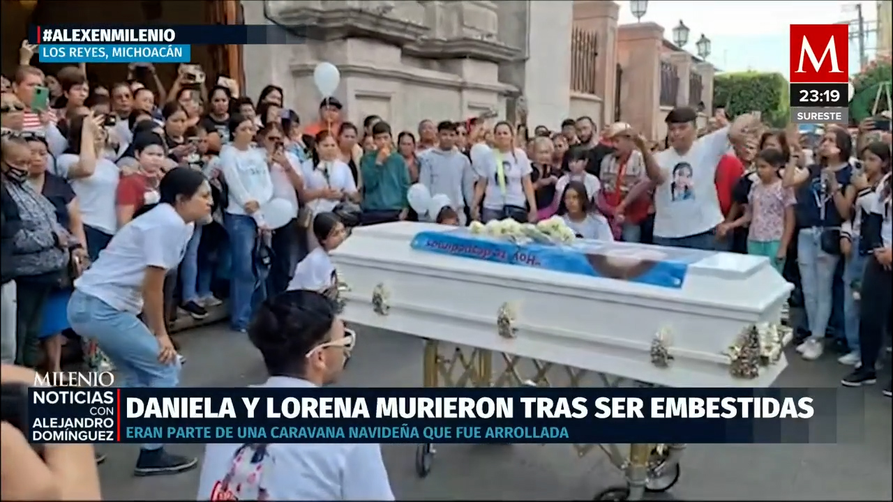 Despedida en Michoacán a las jóvenes víctimas de atropellamiento en caravana navideña