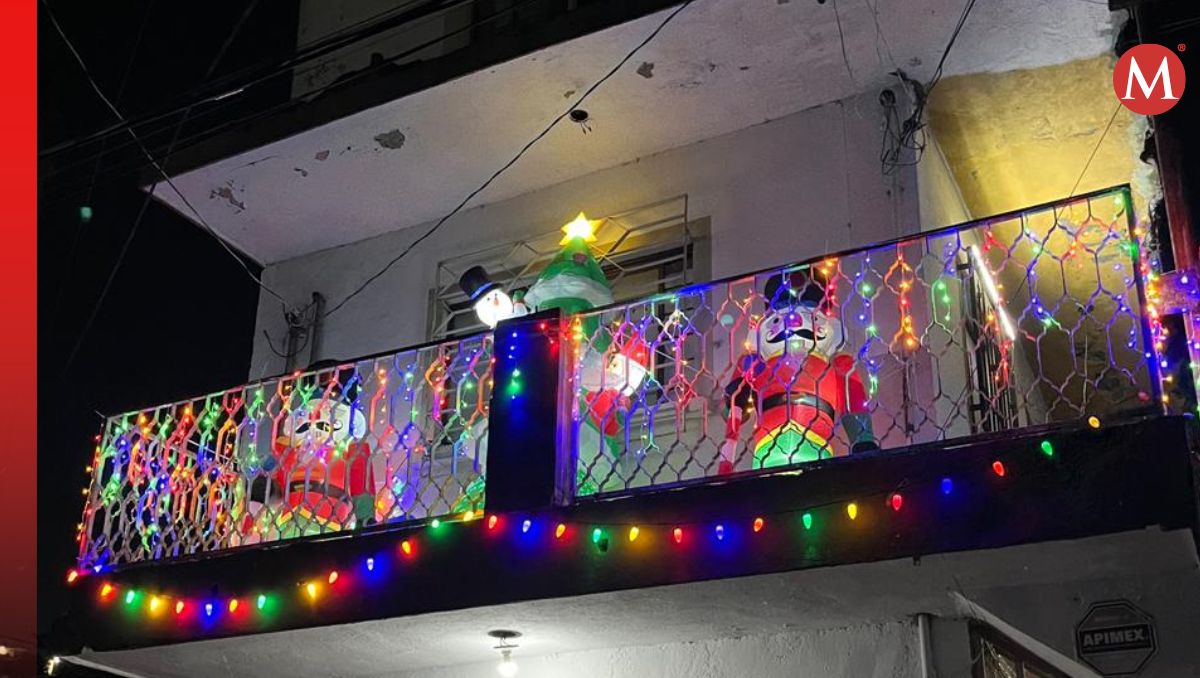Se captó por medio de una cámara de seguridad un robo de decoraciones navideñas en el sur de Monterrey / Especial.