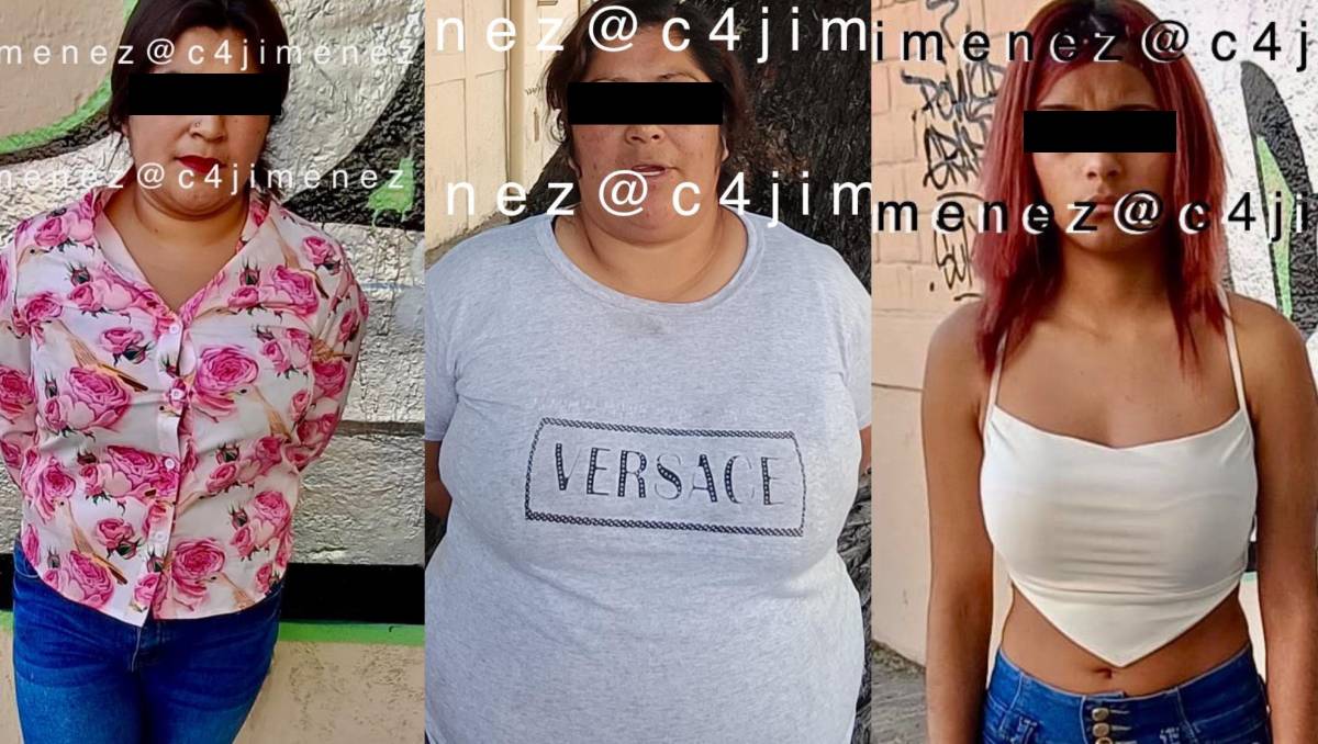 Las tres mujeres fueron identificadas como madre, hija y tía, y llegaban desde Toluca para presuntamente cometer robos en el Centro Histórico de CdMx.