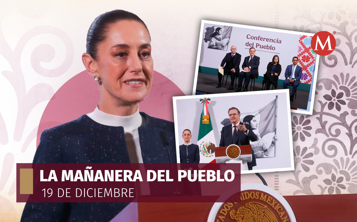 Conferencia mañanera de la Presidenta en Palacio Nacional el 19 de diciembre de 2024. | Araceli López