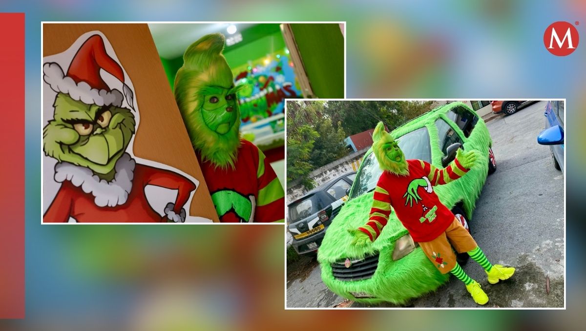 Jaime Rodríguez Hernández siente admiración por el personaje de 'El Grinch' que vio en películas cuando era niño. Roberto Alanís