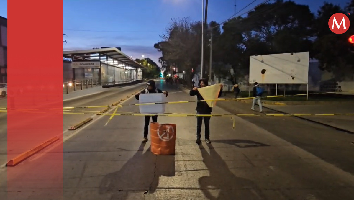 Protesta en bulevar Valsequillo de Puebla | Daniel Hernández