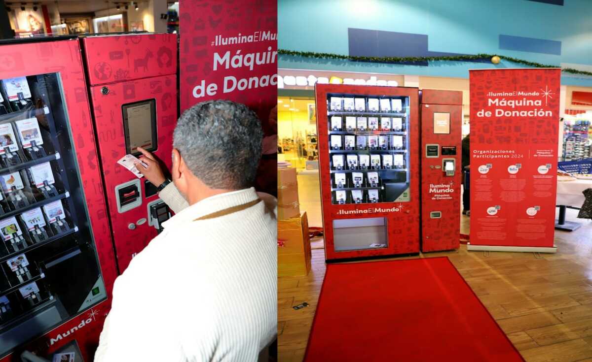 Máquina de Donación instalada en Gran Patio. (Alfredo Valdez)