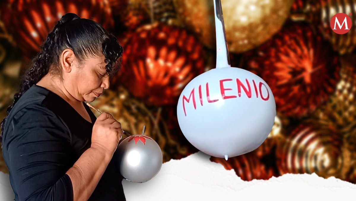 Doña Alberta Carmona, artesana poblana, construye su hogar a través de las esferas navideñas. | Fotos: Miguel Ceballos / Diseño: Samantha Martínez