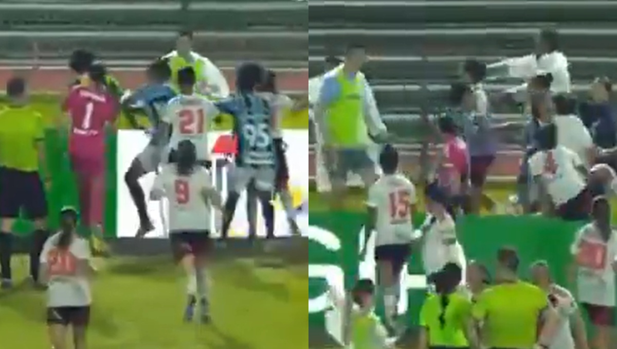 Jugadoras de River Plate desatan pelea en partido contra Botafogo por hacer gestos racistas (Especial)