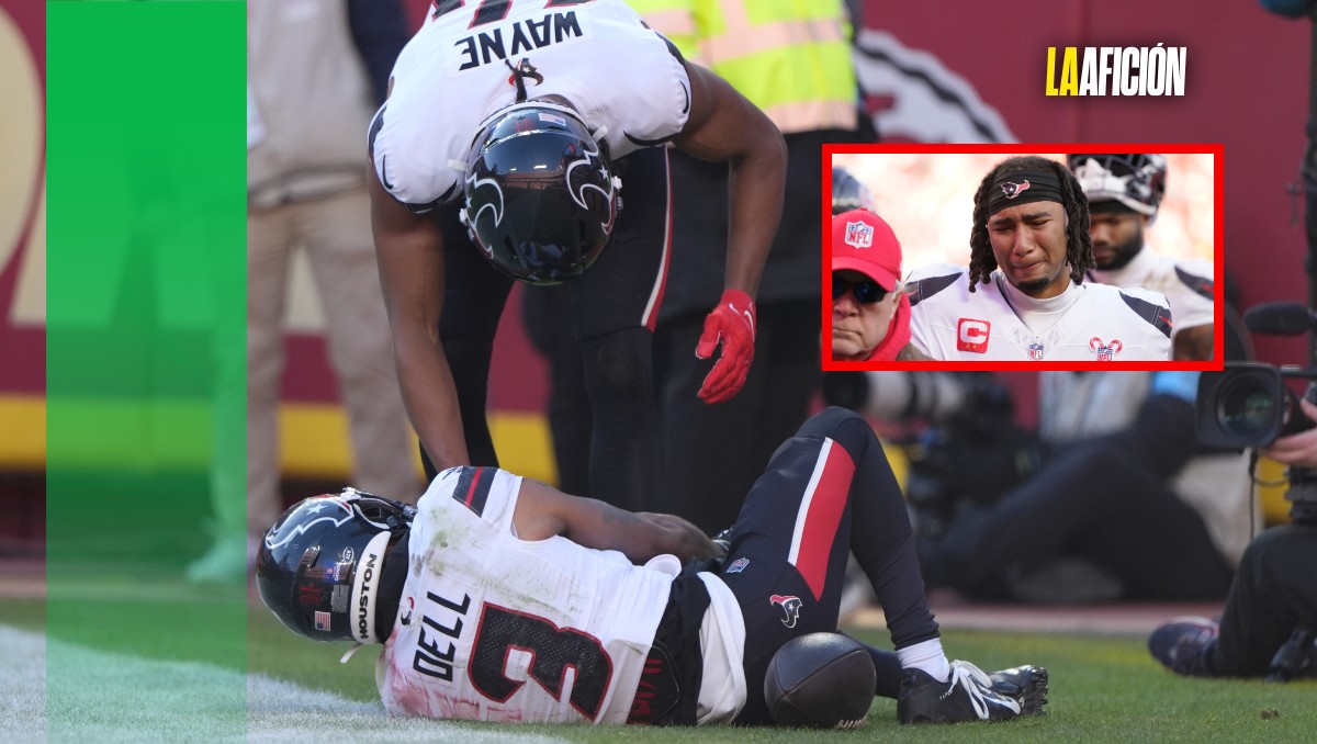 Tank Dell sufre espantosa lesión en la rodilla en el Texans vs Chiefs (AP)
