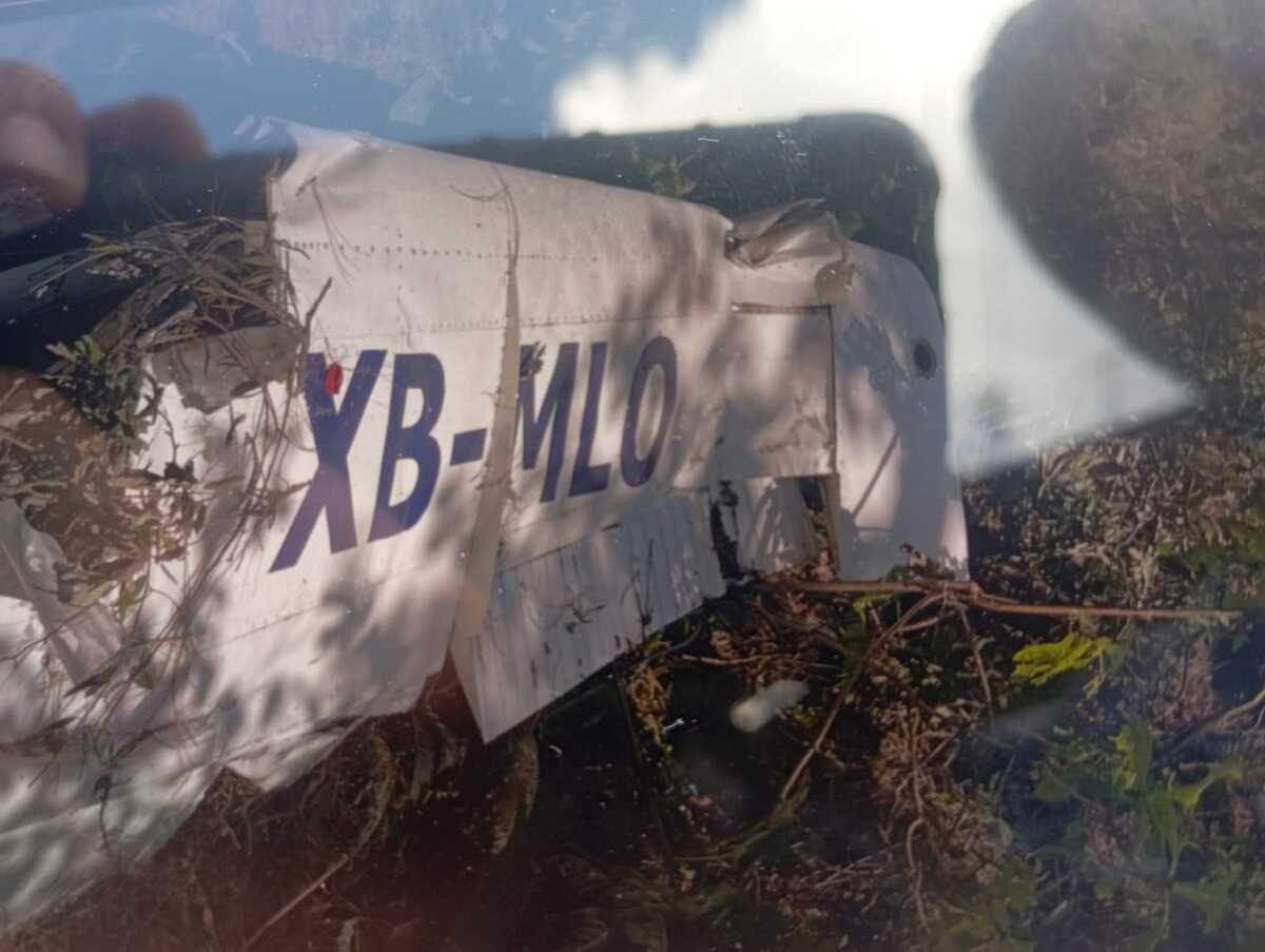 La aeronave se desplomó cuando realizaba sobre vuelos en la zona. (Cortesía)