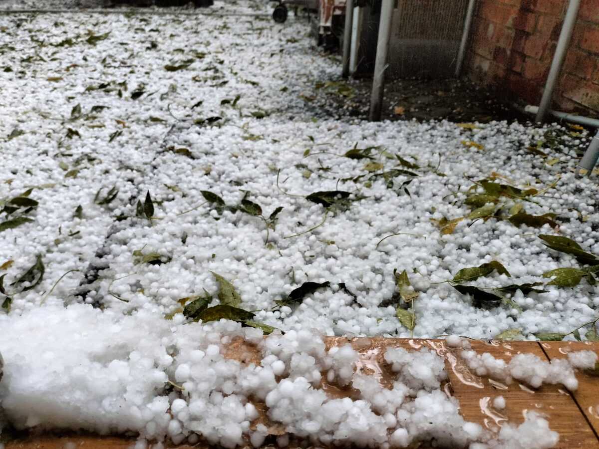 Cae granizo en zonas de las Ciudad de México. (Foto: Fanny Miranda)