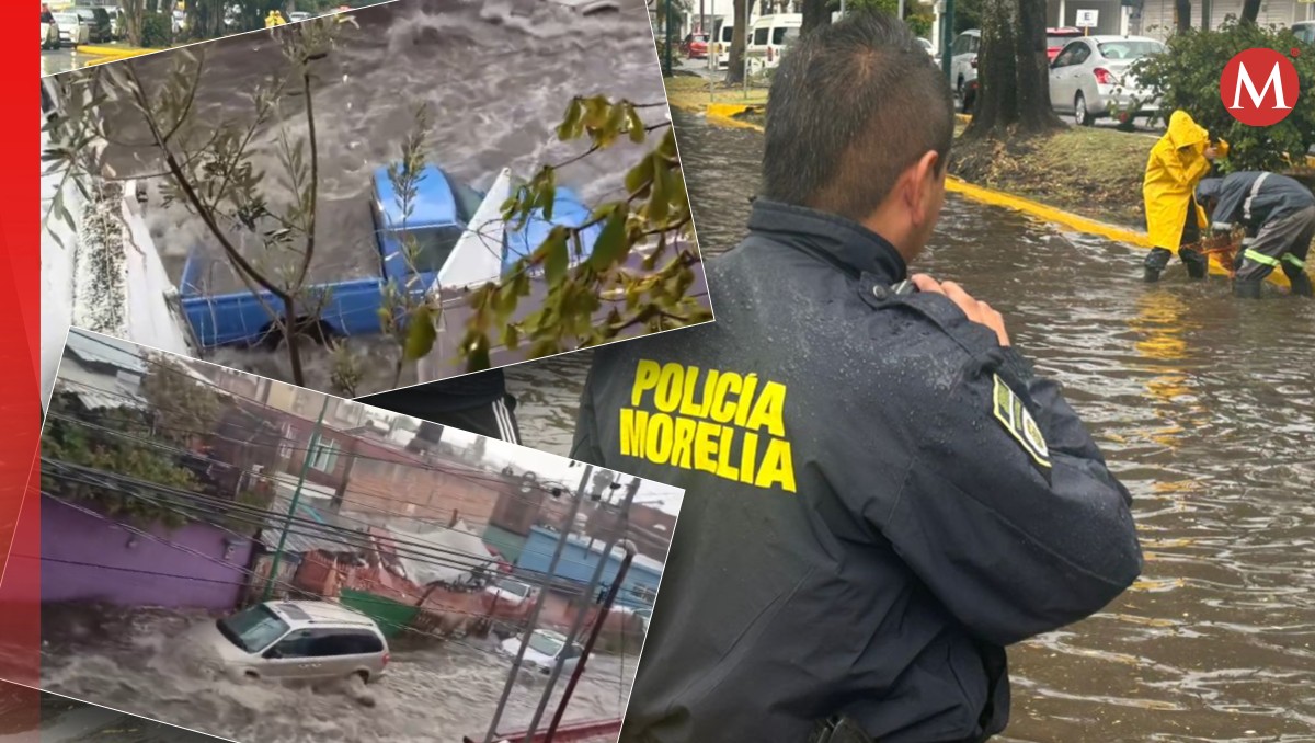 Inundaciones en Morelia dejan daños materiales; autoridades despliegan operativos | Especial