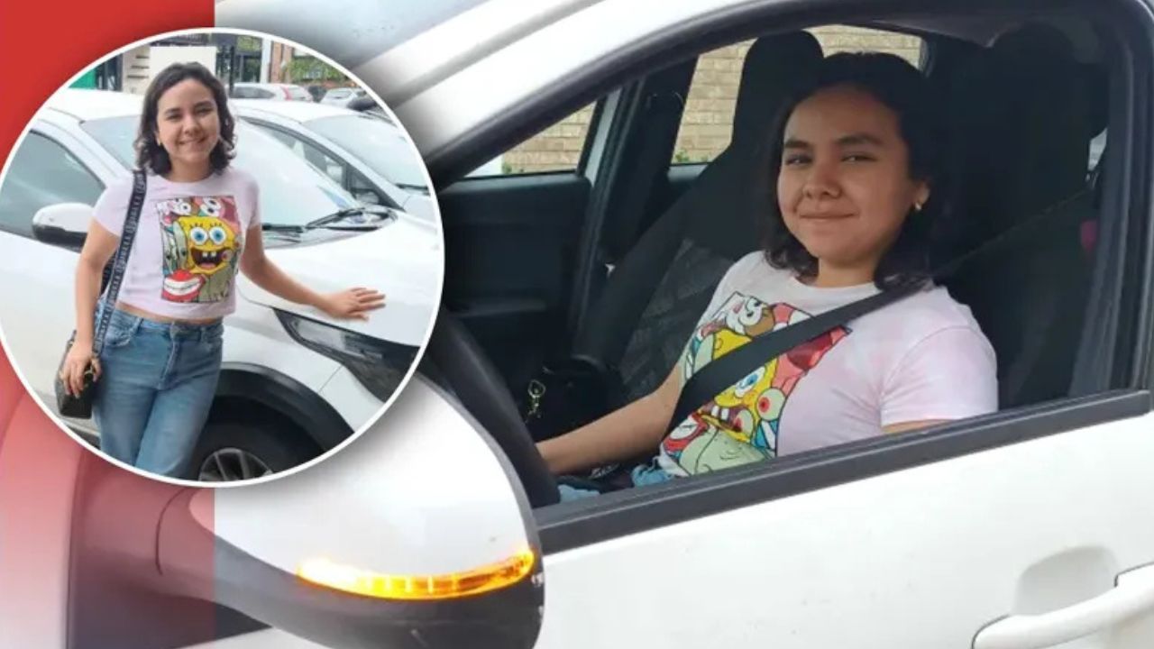 Adriana García, estudiante de Medicina, maneja un taxi seguro para mujeres en Tamaulipas