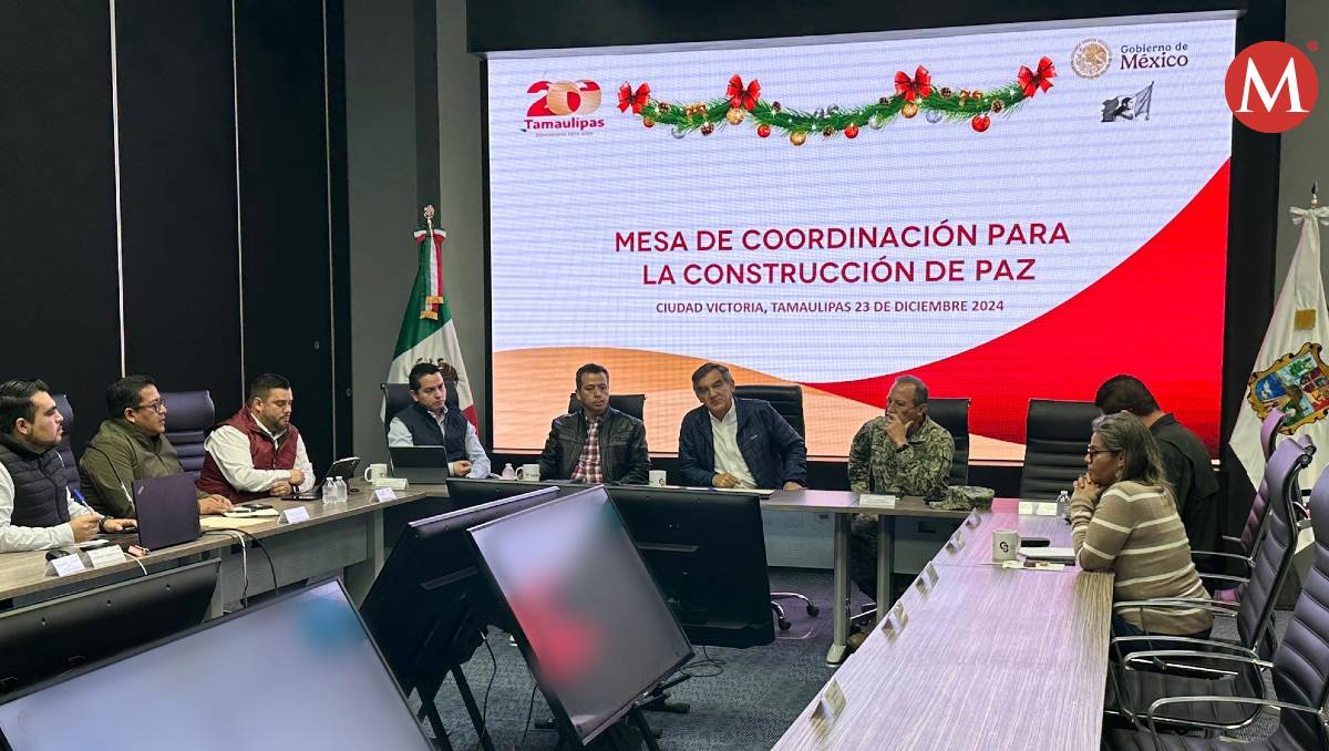 Américo Villarreal encabeza reunión de seguridad en vísperas de Navidad