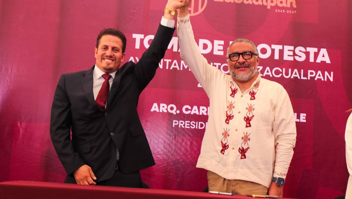 Carlos Rogel se compromete a construir un mejor presente y un futuro más próspero en Zacualpan. Foto: (Especial)