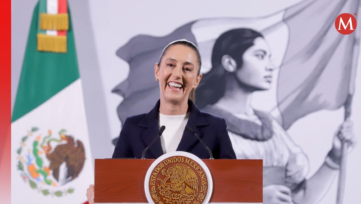 La conferencia mañanera desde Palacio Nacional el 23 de diciembre, presidida por la presidenta Sheinbaum. | Ariel Ojeda