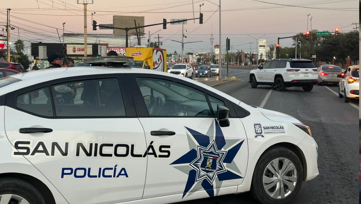 Detienen a tres hombres tras persecución en San Nicolás. Foto: Edgar Plata
