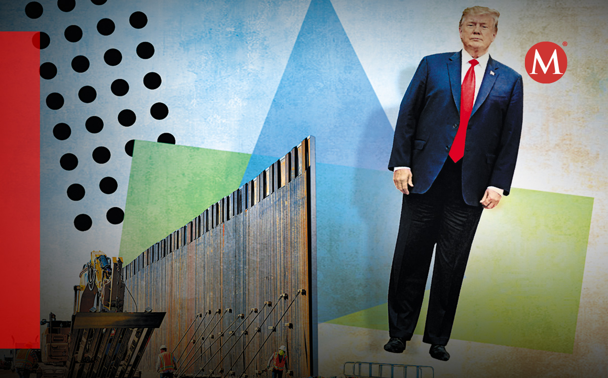 Donald Trump se comprometió a continuar con la construcción del muro fronterizo con México. | Especial