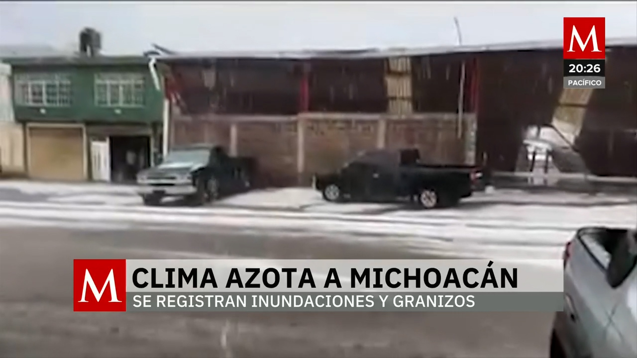 Lluvias intensas en Morelia provocan inundaciones y vehículos bajo el agua