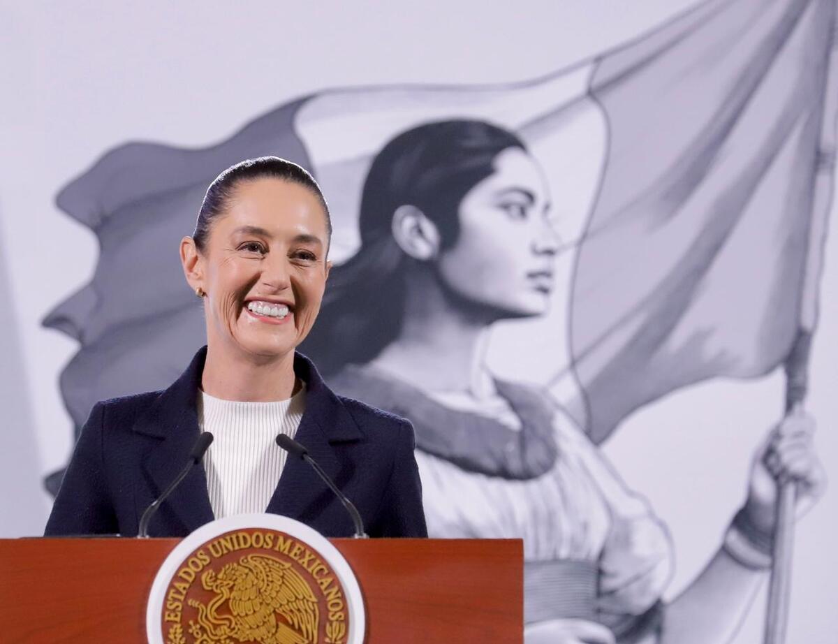 Sheinbaum prometió que su gobierno trabajará por el bienestar del país en 2025. | Ariel Ojeda