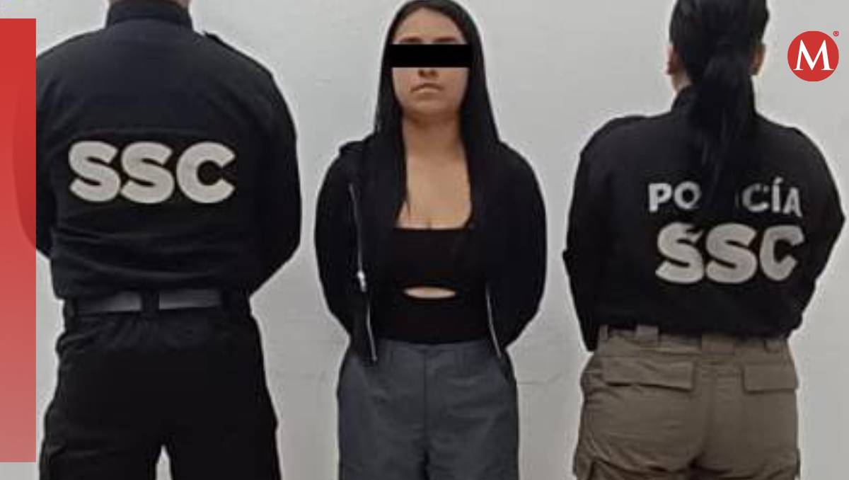 La SSC informó que la ahora detenida está vinculada a extorsiones en la zona centro de CdMx (SSC)