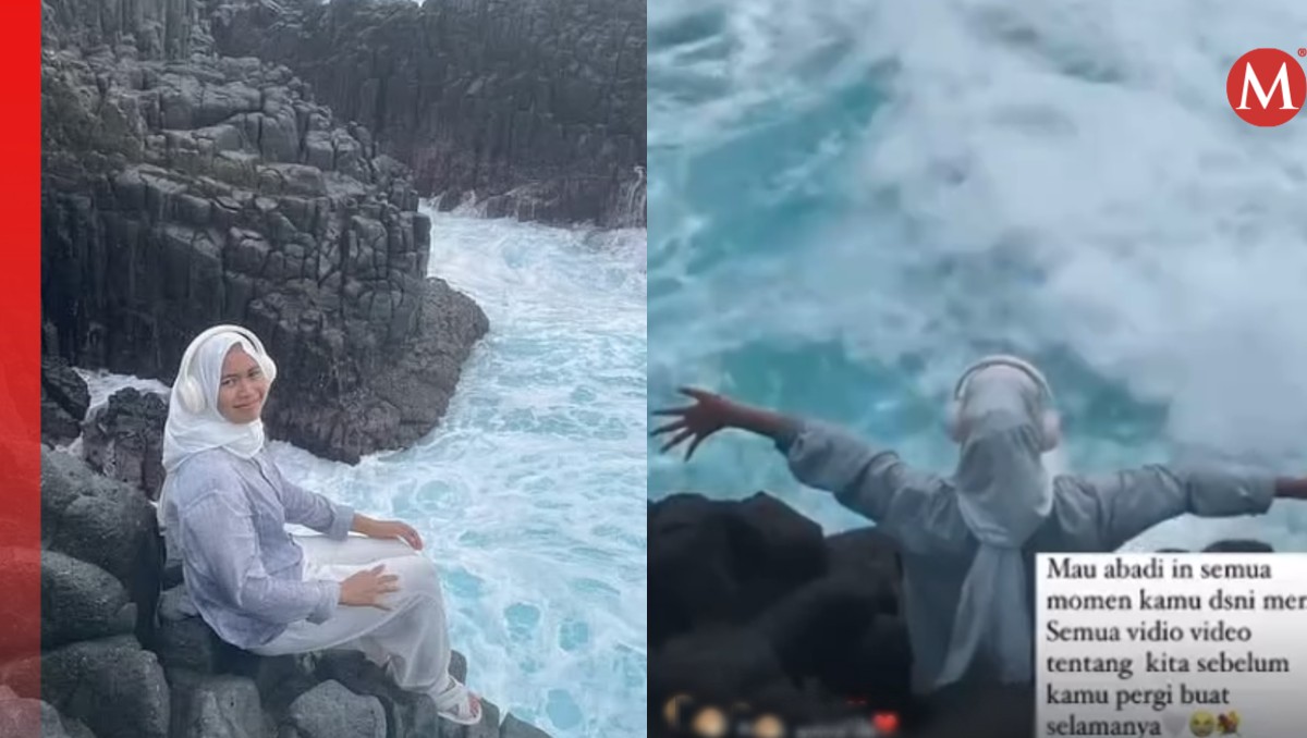 Joven muere arrastrada por el agua mientras se tomaba fotos para redes. | Especial