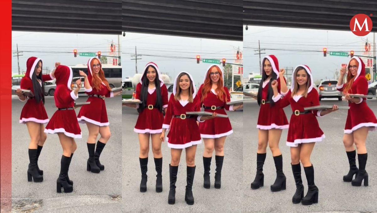 Las jóvenes grabaron un Tiktok bailando por Navidad / Especial.
