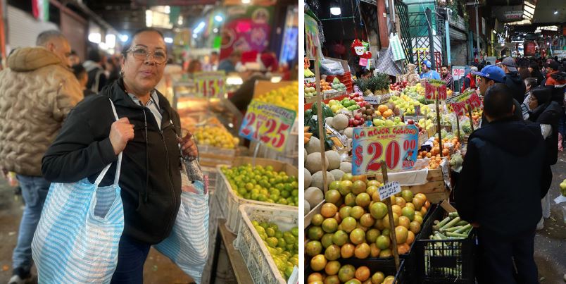 Pollo y la carne de cerdo lo más demandado para los platillos fuertes, además de las frutas tradicionales para bebidas y ensaladas. (Aarón García)