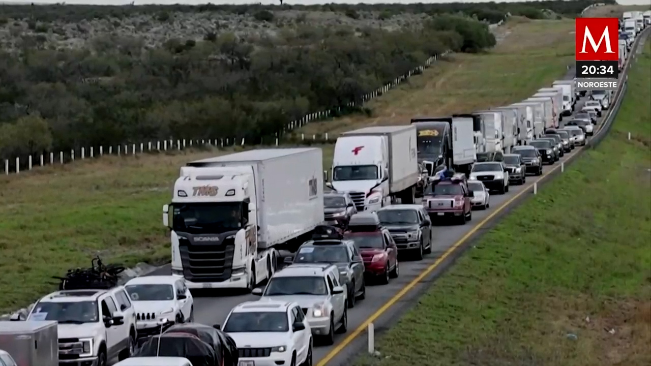Carreteras de Chihuahua llenas de paisanos que regresan a casa para Navidad