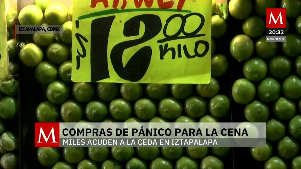 La Central de Abasto en Iztapalapa se llena de compradores en la previa de la cena navideña