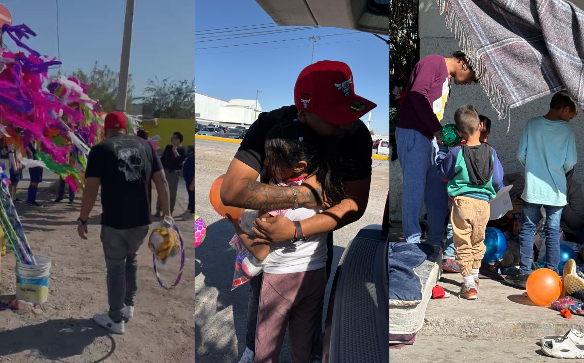 Entregan regalos a niños en La Laguna. l Especial
