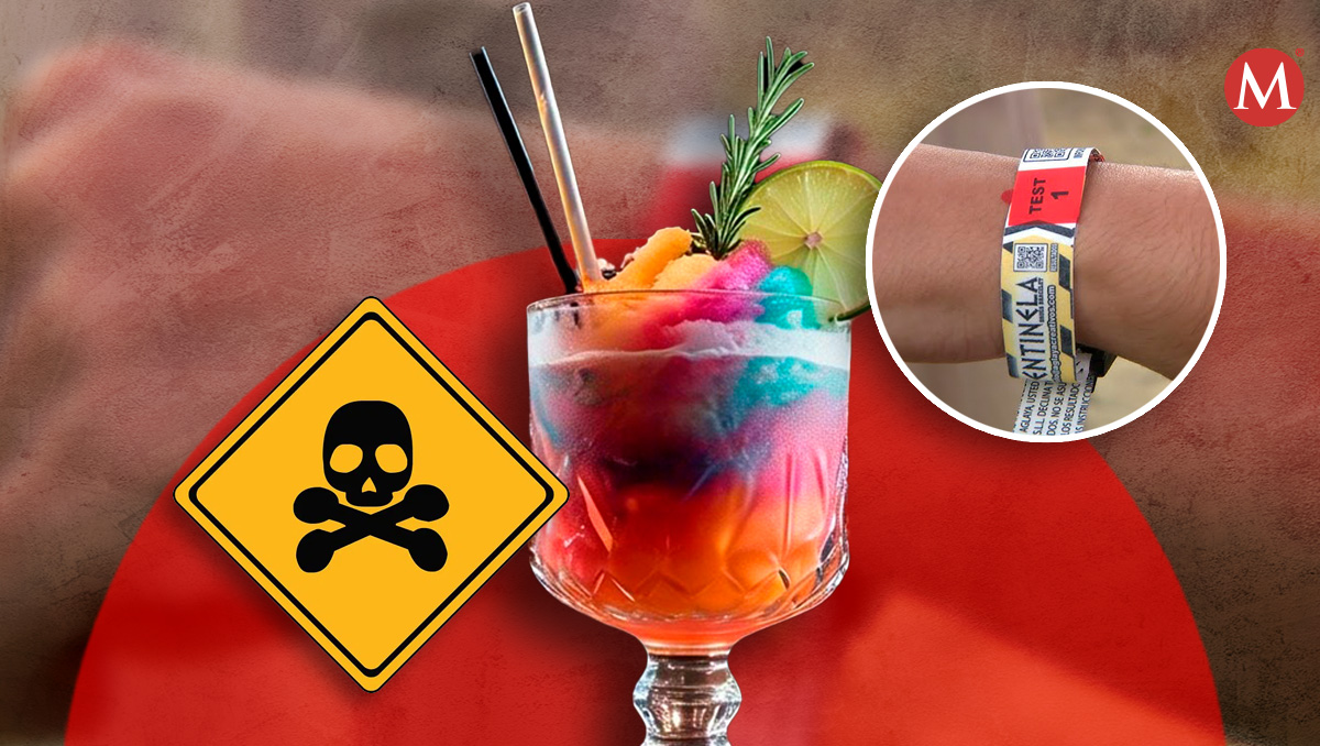 Pulsera Centinela para bebidas adulteradas (Diseño: Margarita Salmorán).