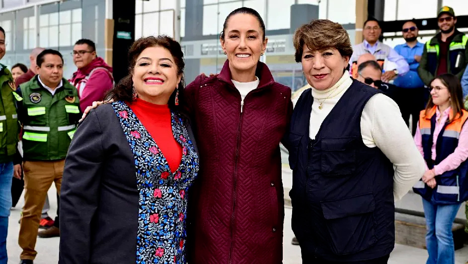 Sheinbaum, Delfina Gómez y Brugada supervisan Trolebús Chalco-Santa Martha